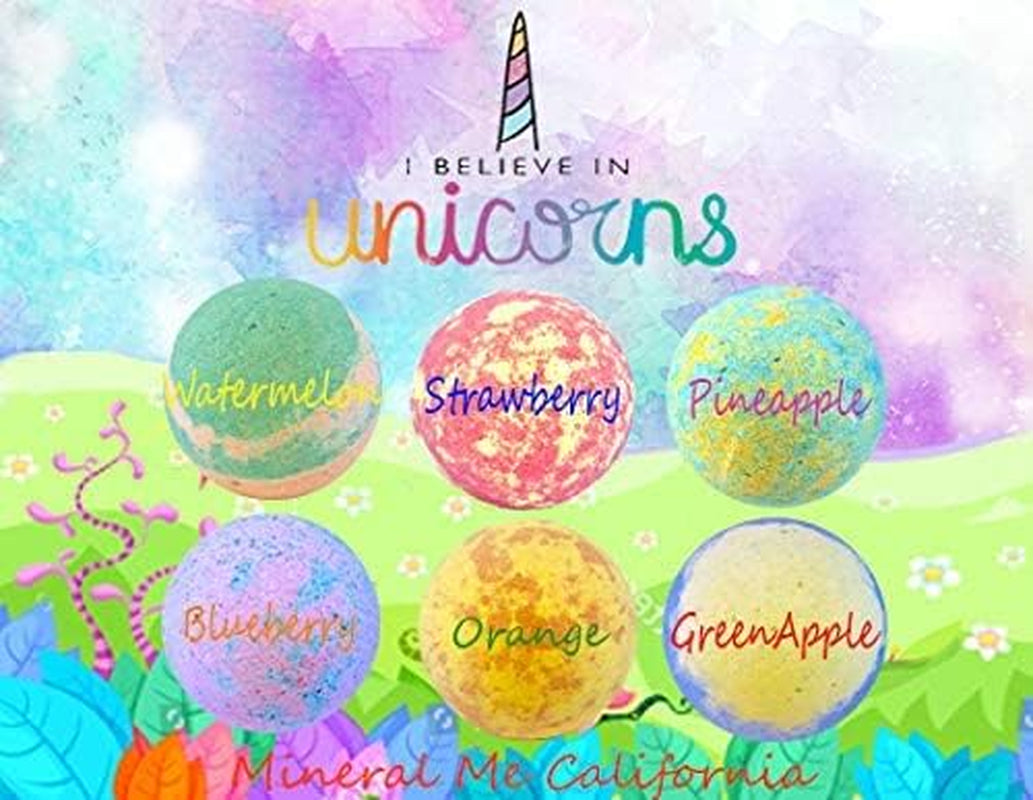 Unicorn Bath Bombs for Girls with Jewelry inside & Jewelry Box for Kids - Organic, Skin Moisturizing, Natural Bubble Bath Bombs for Kids with Surprise Toy Inside, Birthday Gifts for Girls, Kids