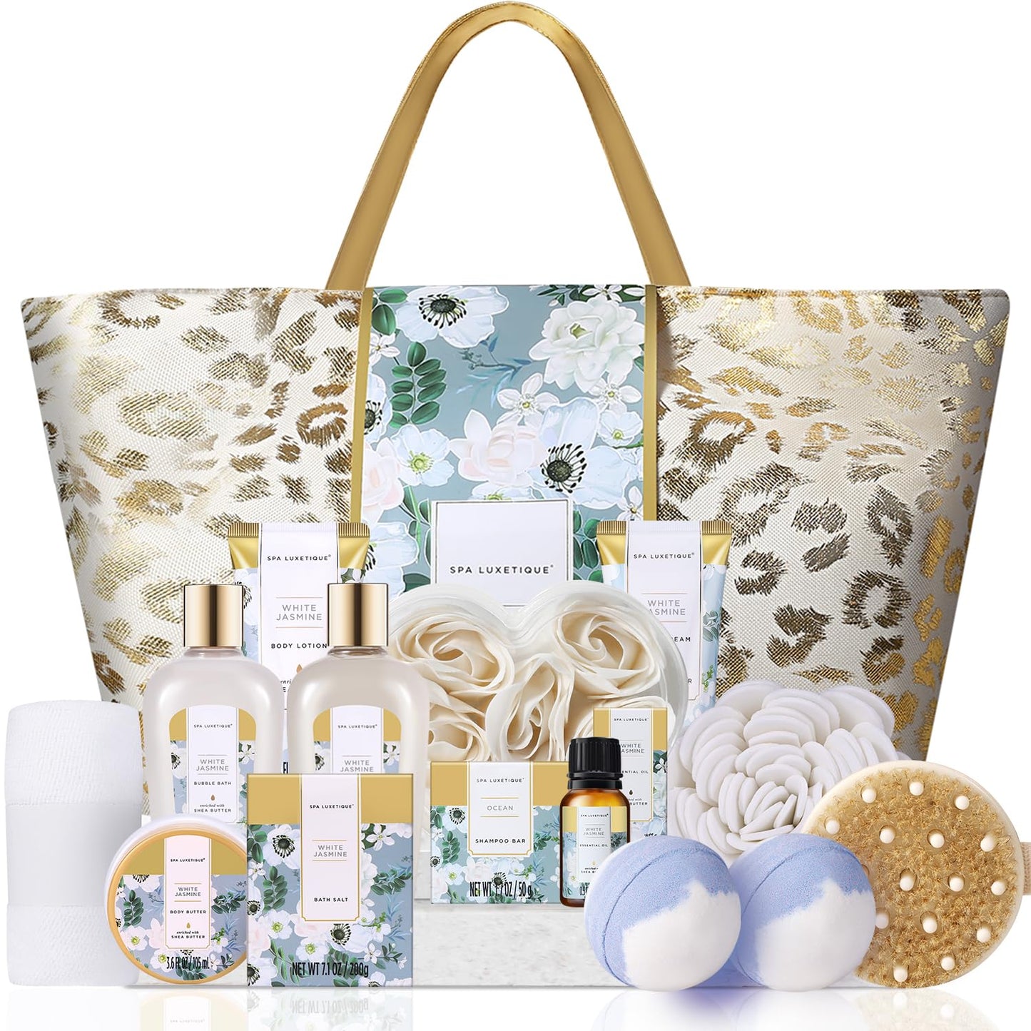 Spa Gift Baskets for Women - Gift Set for Women,15Pcs Luxury Relaxing Spa Kit with Bath Bombs, Birthday Gifts Body and Bath Set