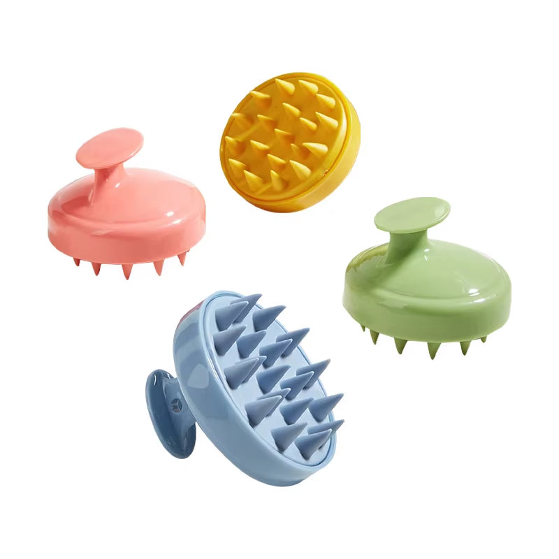 Wet and Dry Scalp Massage Brush Head Cleaning Adult Baby Baby Soft Household Bath Silicone Shampoo Brush Face Wash Brush