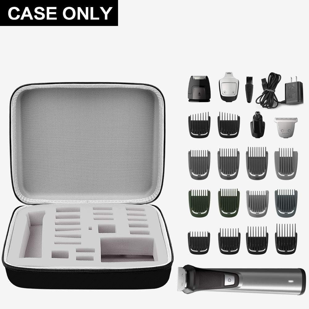 Case Compatible with Philips for Norelco Multigroom Series 7000 5000 9000 Men'S Grooming Kit with Trimmer MG7750/49 MG7910/49 MG9510/60. Storage Holder for Attachment Trimmer & Accessories (Box Only)