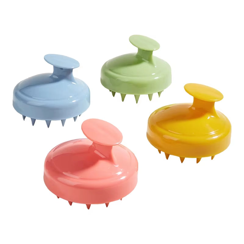 Wet and Dry Scalp Massage Brush Head Cleaning Adult Baby Baby Soft Household Bath Silicone Shampoo Brush Face Wash Brush