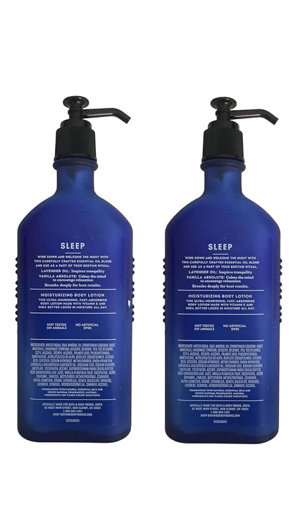 Bath and Body Works Body Lavender and Vanilla Body Lotion with Natural Essential Oils - 2 Pack