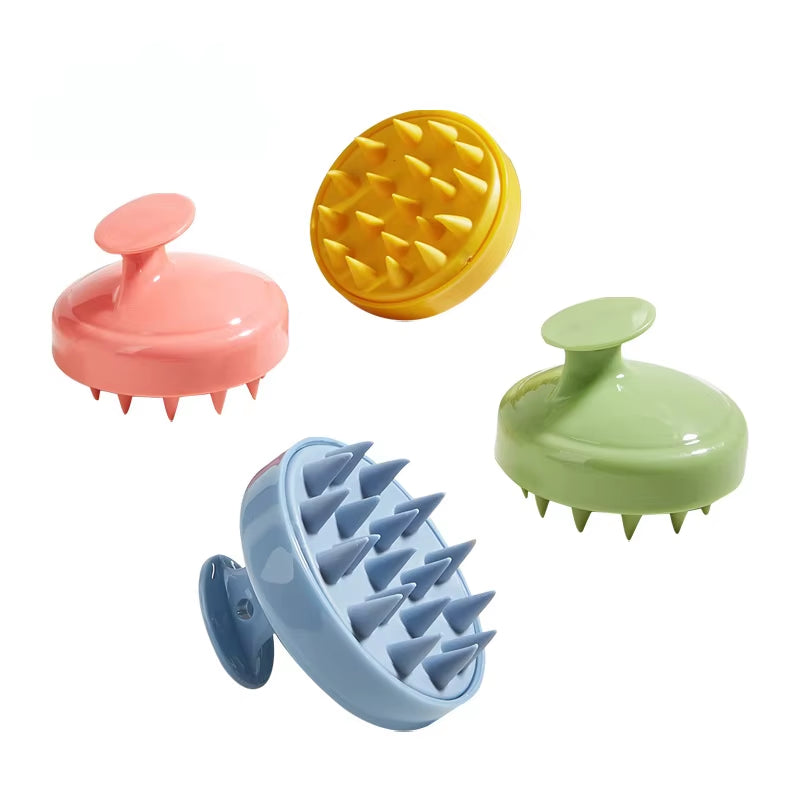 Wet and Dry Scalp Massage Brush Head Cleaning Adult Baby Baby Soft Household Bath Silicone Shampoo Brush Face Wash Brush